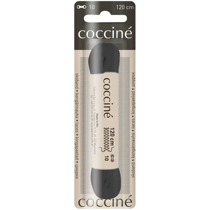 Coccine kengännauha 120 cm, musta