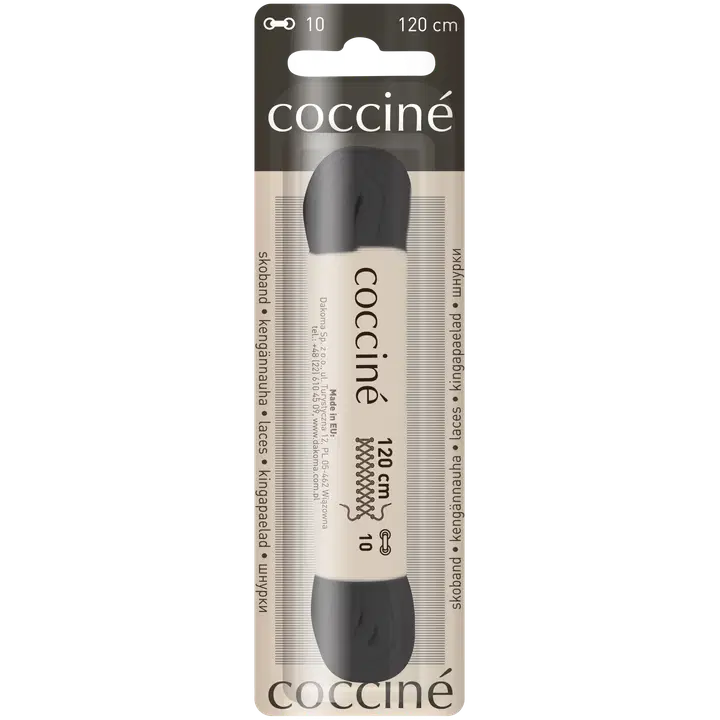 Coccine kengännauha 120 cm, musta