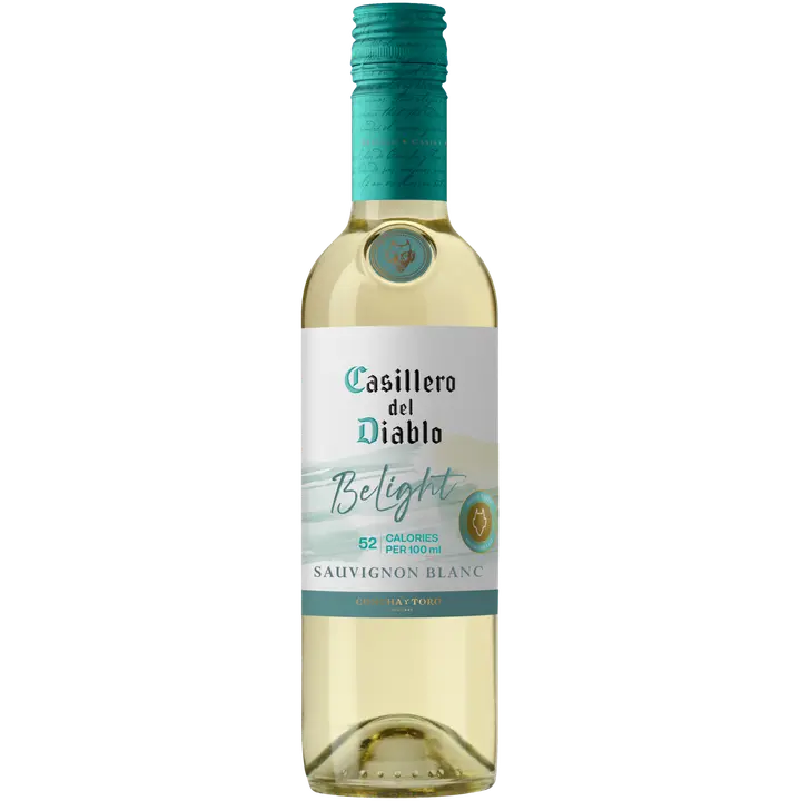 Casillero del Diablo Belight Sauvignon Blanc 8 %, 0,375 l valkoviini lasipullo