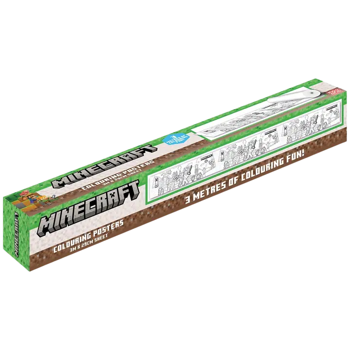 Minecraft väritettävä juliste (eri aiheita, rullan pituus 3metriä)