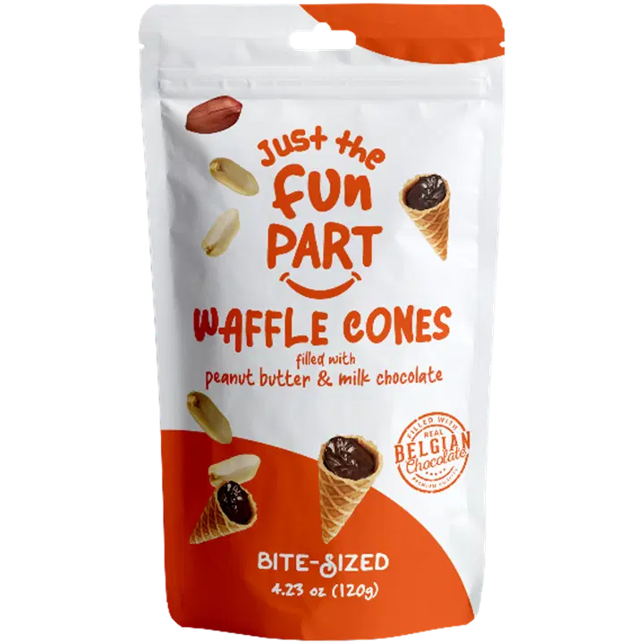 Just the Fun Part Milk Chocolate & Peanut butter Waffle cone