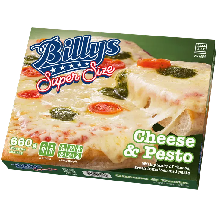 Billys Super Size Cheese & Pesto 660g