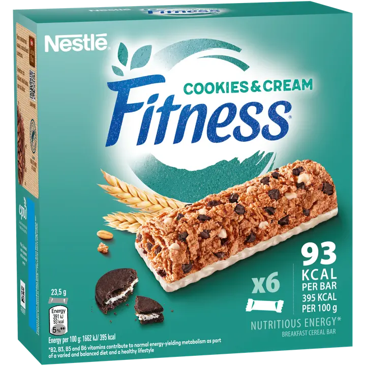 Nestlé Fitness 6x23.5g Cookies & Cream viljapatukka