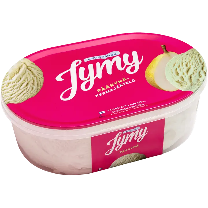 Jymy Päärynä laktoositon kermajäätelö 900ml