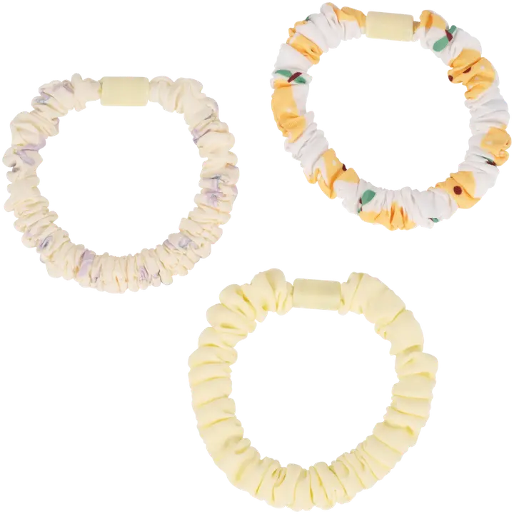 Ibero juuksekumm riidest kollane 3tk