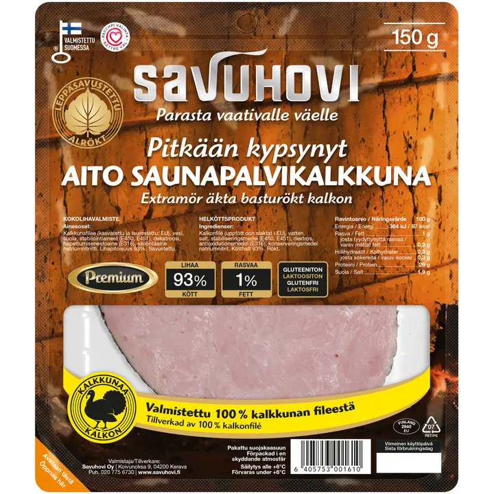 Savuhovi Pitkään kypsynyt aito Saunapalvikalkkuna 150g
