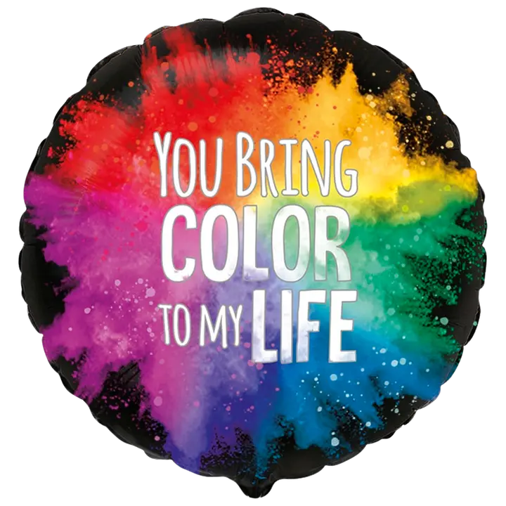 Väriä elämään foliopallo 5 kpl/pss