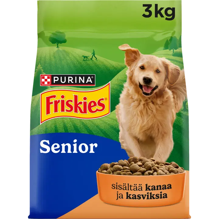 Purina Friskies Senior 7+ Kanaa Koiran kuivaruoka 3kg