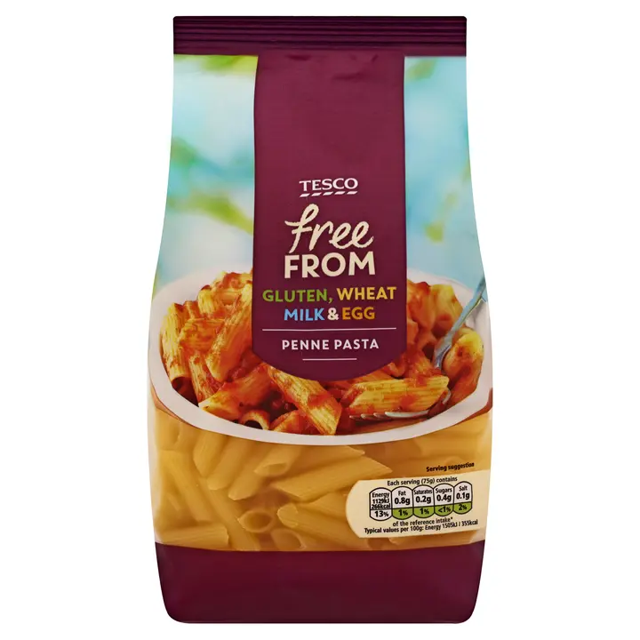 Tesco Free From 500g penne kuviopasta gluteeniton