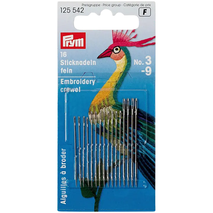 Prym koruompeluneulalajitelma koot 3-9 16 kpl/pakkaus