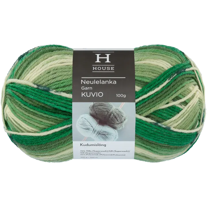 House lanka villasekoite Kuvio 100 g Green/white 81815