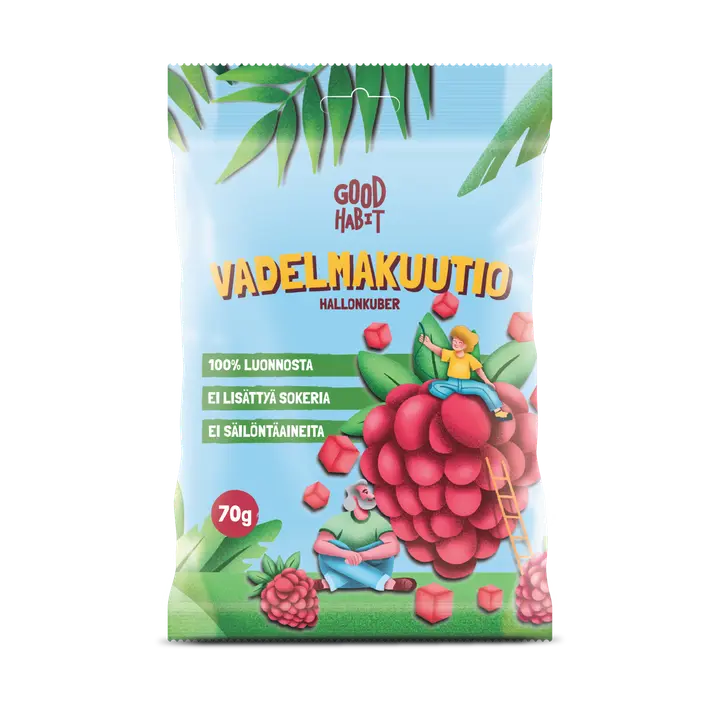 Good Habit Vadelmakuutio 70g