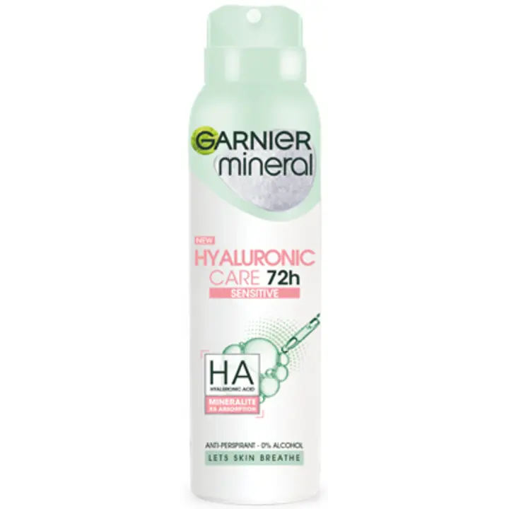 Garnier Hyaluronic spreideodorant Sensitive 72h 150ml