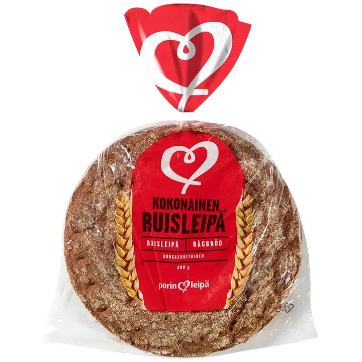 Porin Leipä Kokonainen Ruisleipä 400g