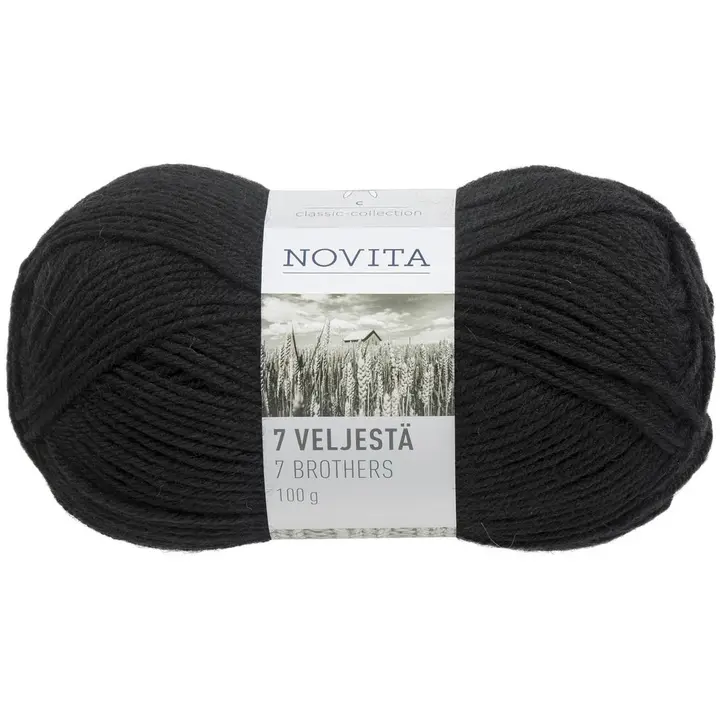 Novita 7 veljestä 100g noki 099