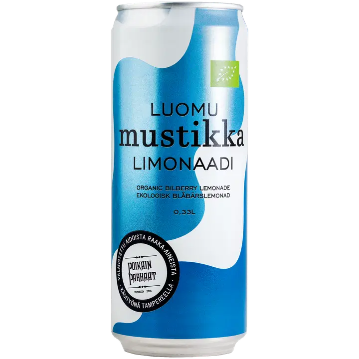 Poikain Parhaat LUOMU Mustikkalimonaadi FI-EKO-201 0,33l tlk