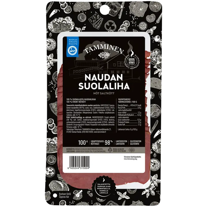 Tamminen naudan suolaliha 100g