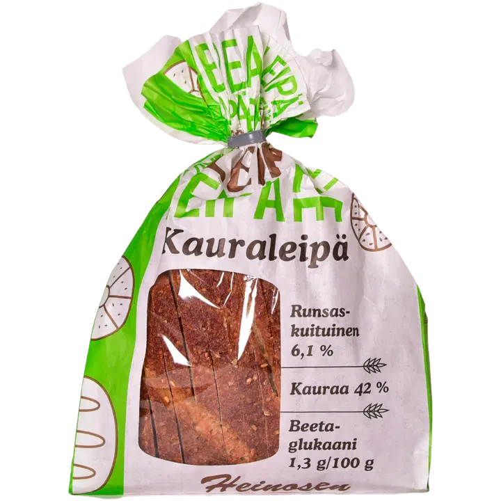 Heinosen Leipomo kauraleipä siivutettu 450 g