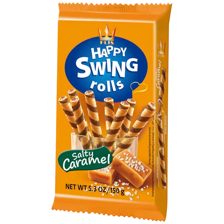 Flis Happy swing vohvelirulla salty caramel 150g