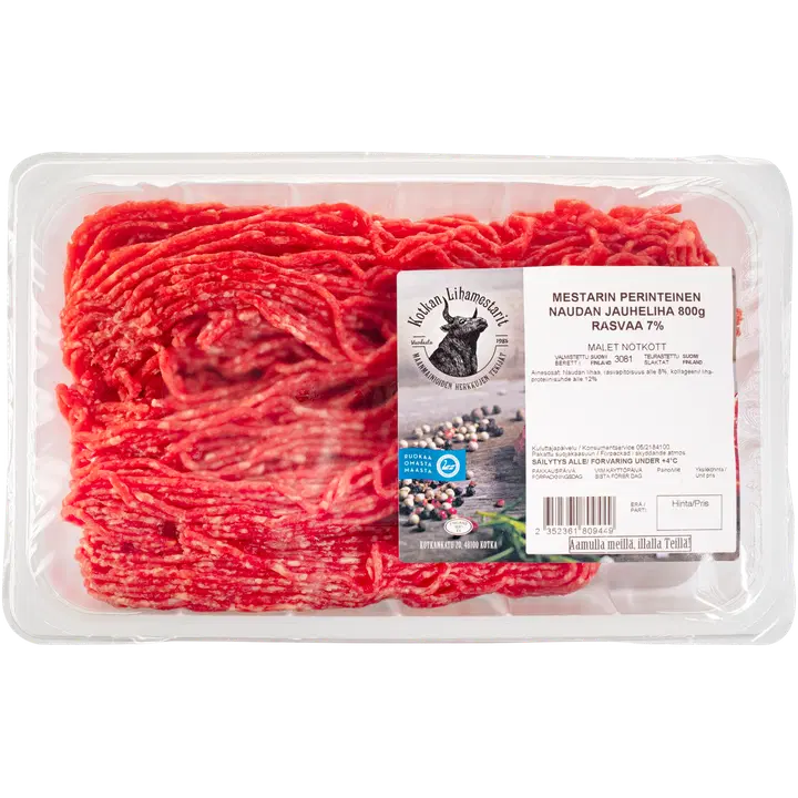 Naudanjauheliha Perinteinen