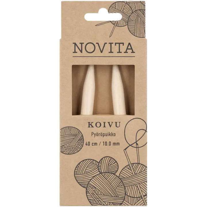 Novita Pyöröpuikko Koivu 40cm - 10mm