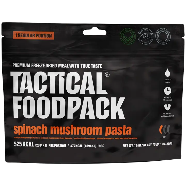 Tactical Foodpack pinaatti-sienipasta