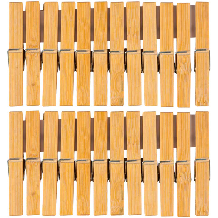 House pyykkipojat 24 kpl bambu