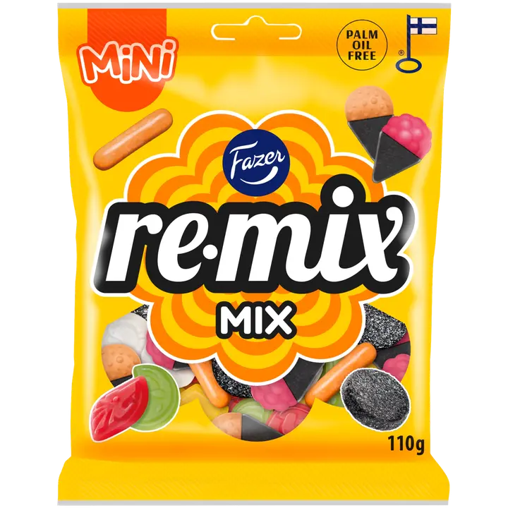 Fazer Remix Mini Mix karkkipussi 110g