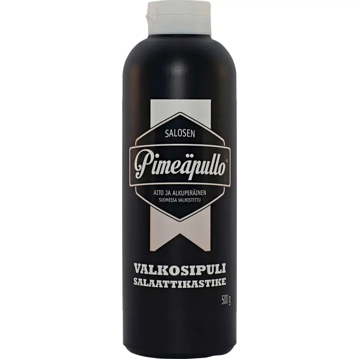 Salosen Pimeäpullo 500g Valkosipulisalaattikastike