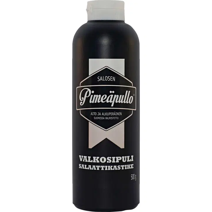 Salosen Pimeäpullo 500g Valkosipulisalaattikastike