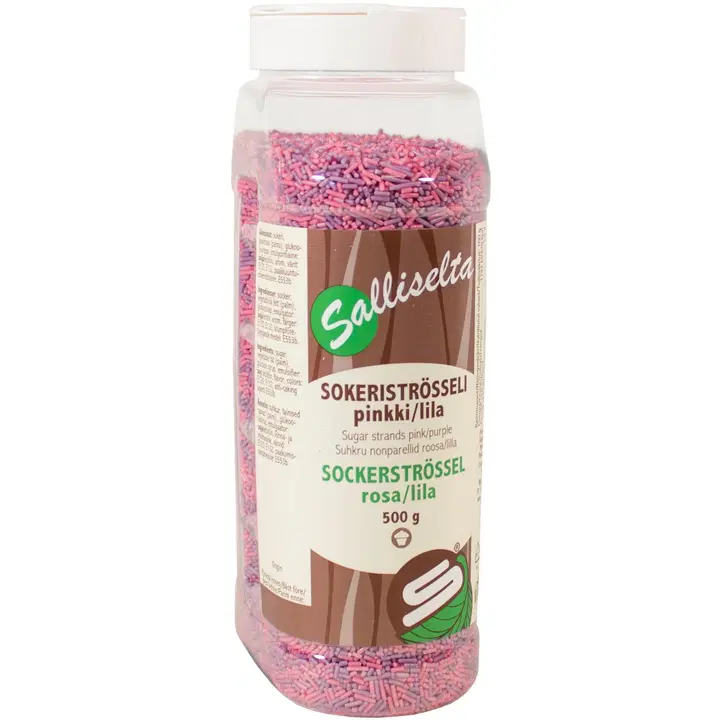 Salliselta Sokeriströsseli pinkki-lila 500g