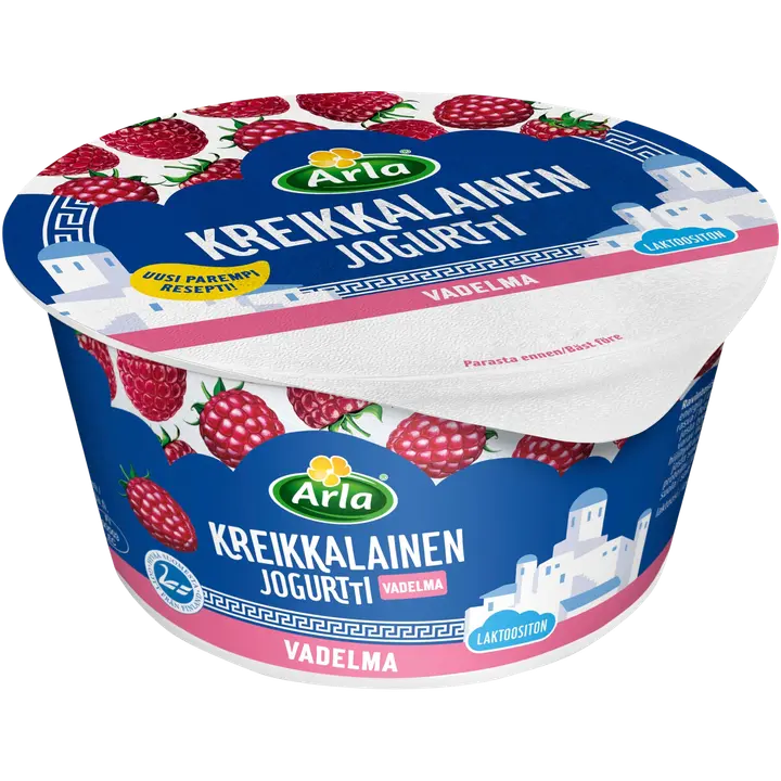 Arla Kreikkalainen Vadelmajogurtti 150 g laktoositon
