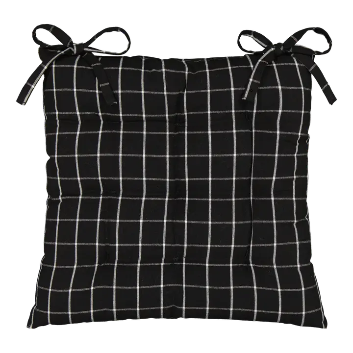 House istuintyyny Ruutu 40x40 cm musta-valkoinen