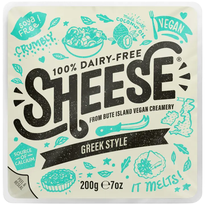 Sheese 200g kreikkalaistyylinen kasviperäinen juustovaihtoehto