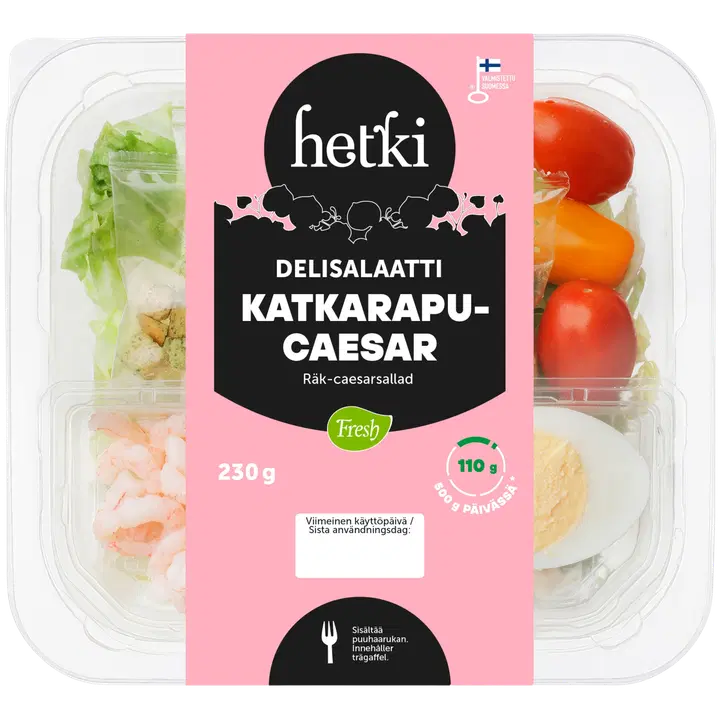 Fresh Hetki Delisalaatti Katkarapu-Caesar 230g