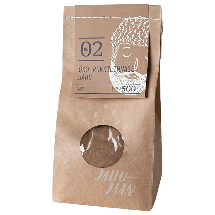 Jahu-jaan öko rukkilinnase jahu 500 g