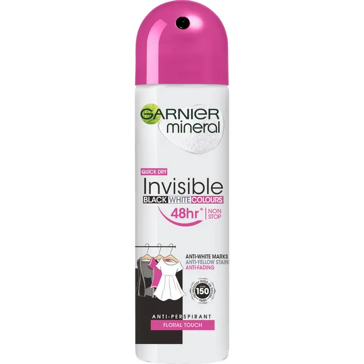 Spreideodorant Invisible Black, White & Colors 150 ml