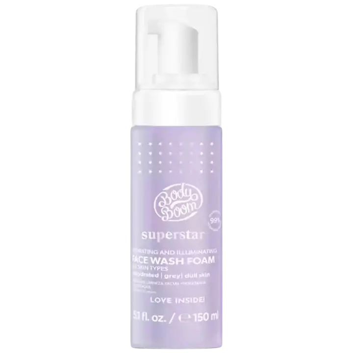 BodyBoom Superstar kosteuttava ja heleyttävä puhdistusvaahto 150ml