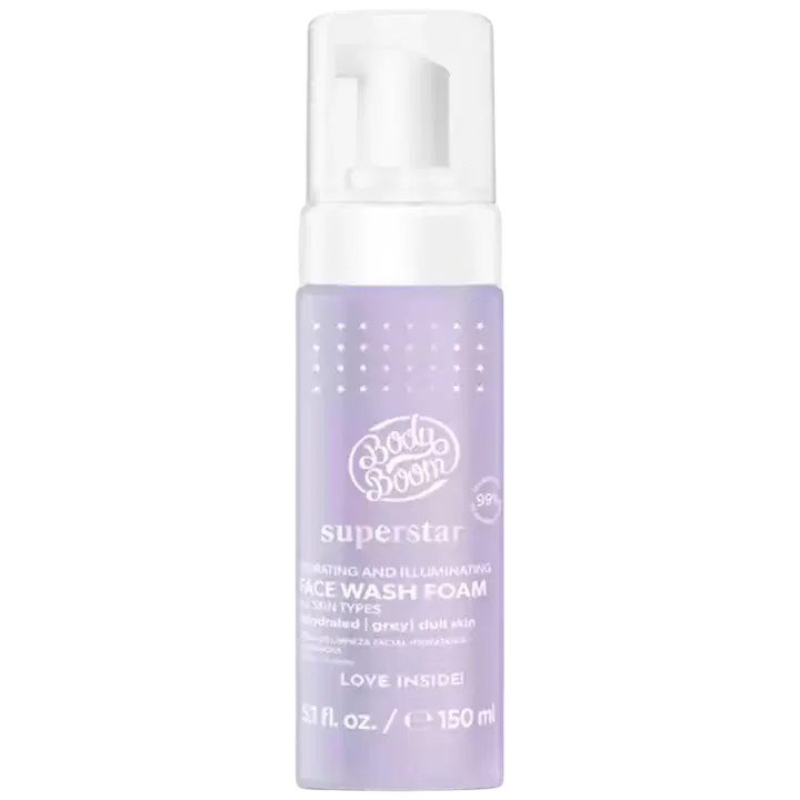 BodyBoom Superstar kosteuttava ja heleyttävä puhdistusvaahto 150ml