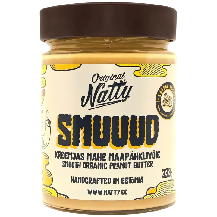 Natty smuuud - kreemjas mahe maapähklivõie 333g