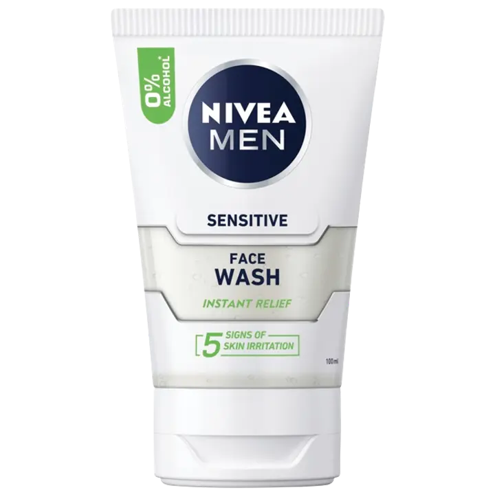 NIVEA MEN 100ml Sensitive Face Wash -puhdistusgeeli