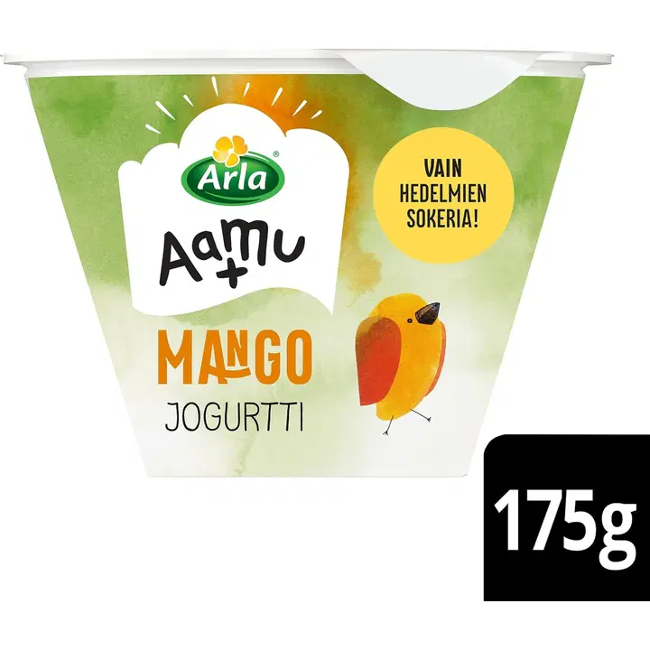 Arla Aamu+ AB laktoositon 175 g mangojogurtti