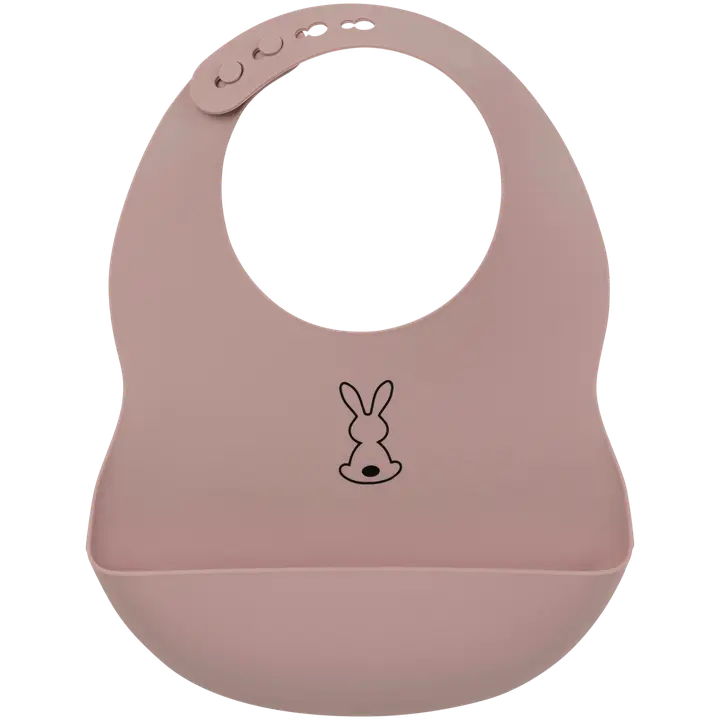 Nattou Silikoni Ruokalappu, Dusty pink