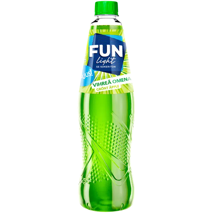 FUN Light grönt äpple smakande dryckeskoncentrat 0,5l