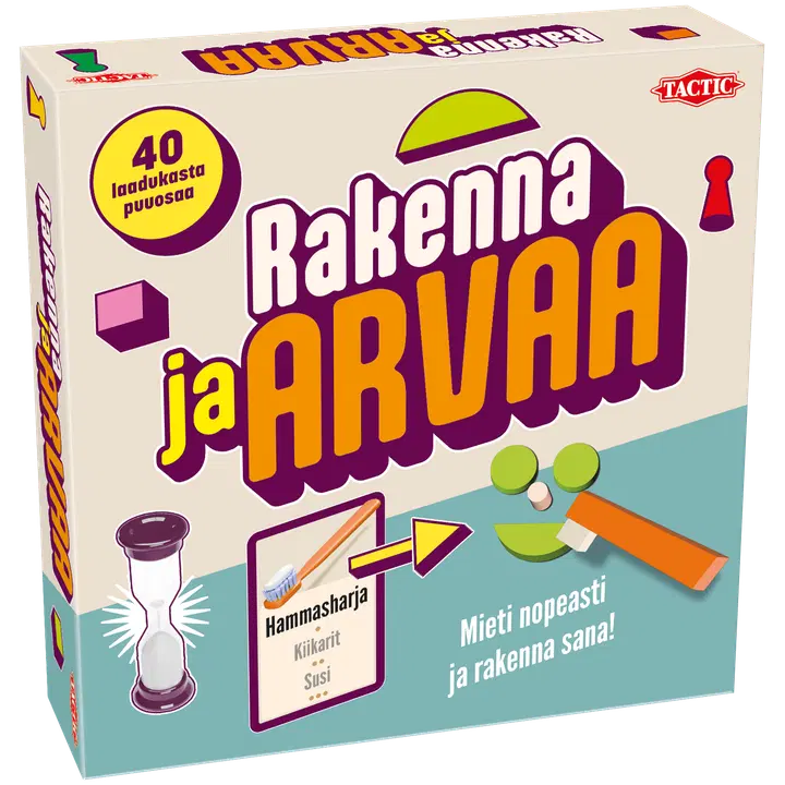 Tactic lautapeli Rakenna ja arvaa