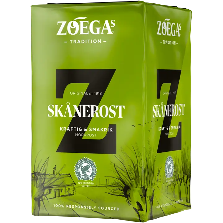 Zoégas 450g Skånerost tummapaahtoinen suodatinkahvi