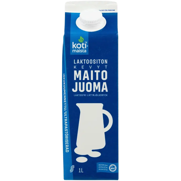 Kotimaista Laktoositon kevytmaitojuoma 1 l UHT