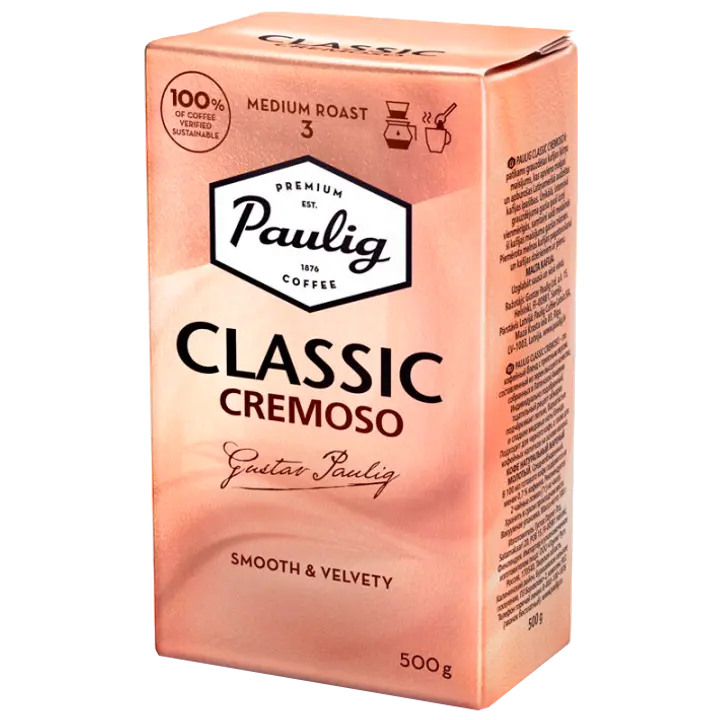 Paulig Classic Cremoso 500g jahvatatud kohv