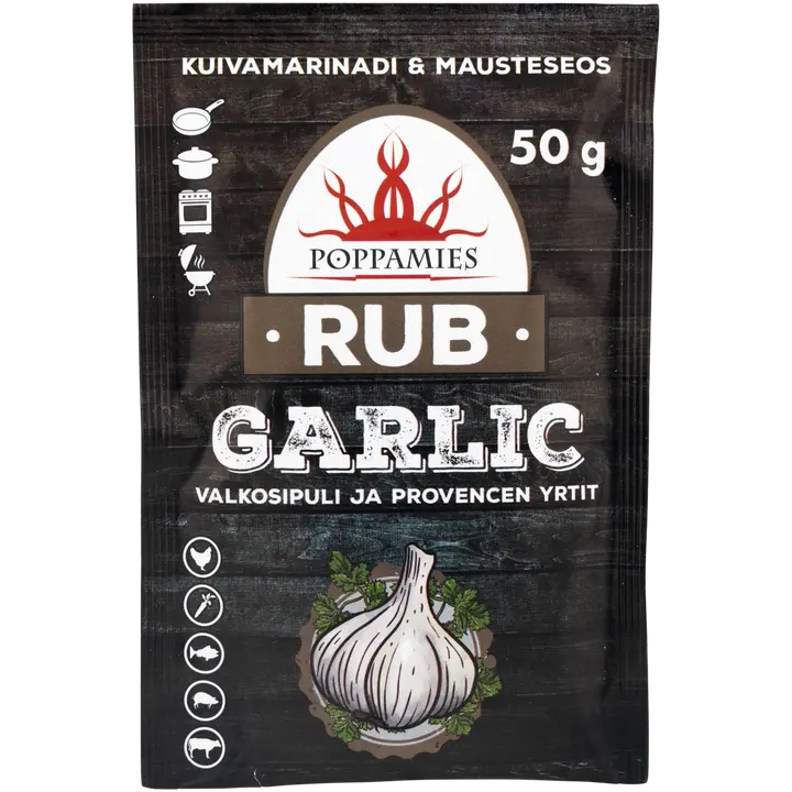Poppamies Rub Garlic mausteseos 50g