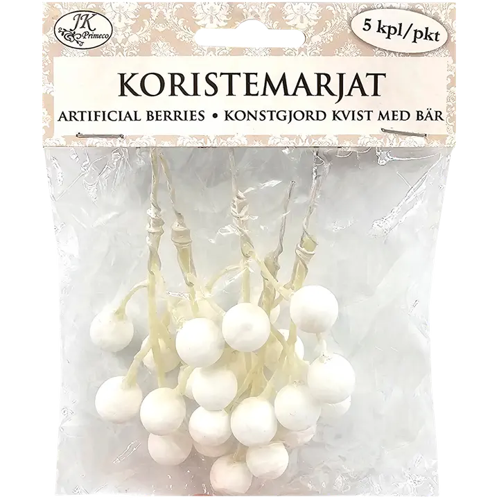 J.K. Primeco koristemarjat valkoinen 5kpl